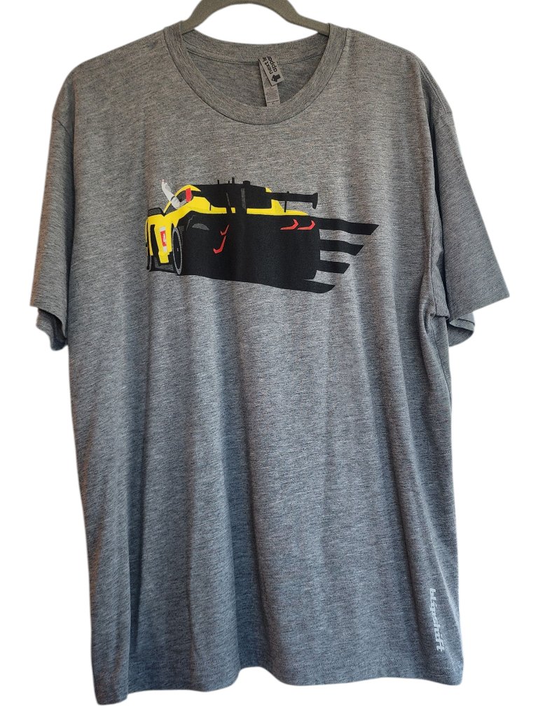 Mens Xl Imsa Racing Tommy Milner Corvette Daytona Tee T Shirt Gray Short Sleeve
